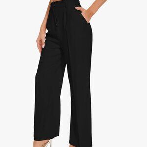 Wide Leg Pants Women's Business Work Trousers